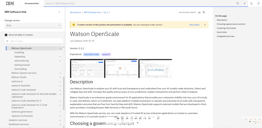 IBM Watson OpenScale