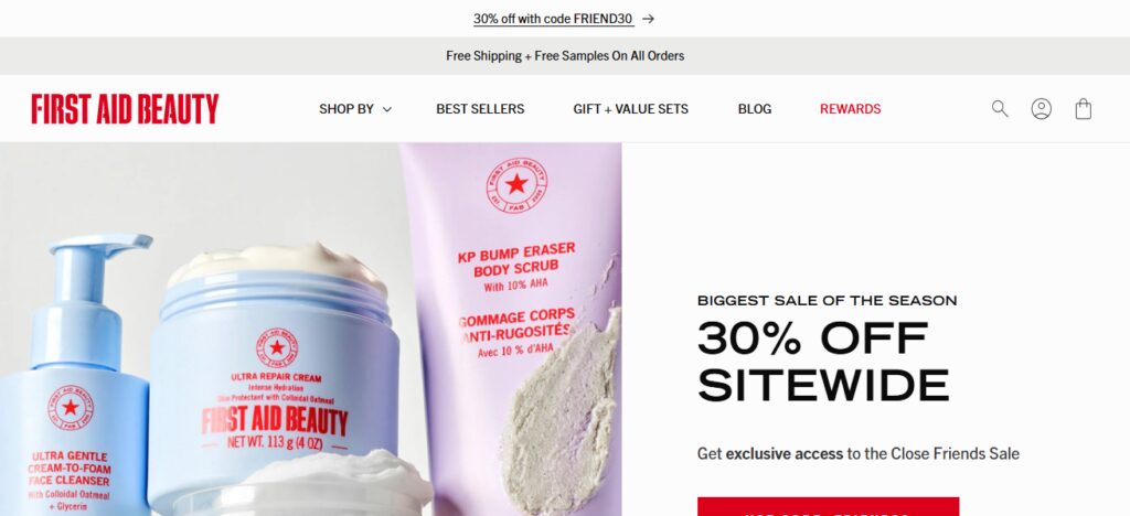 10 Top Science-Backed Clean Beauty Brands for Sensitive Skin 4 First Aid Beauty (FAB)