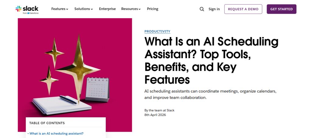 Top 10 Agentic Productivity Tools for Email & Calendar AI 8 Slack AI Agent for Calendar