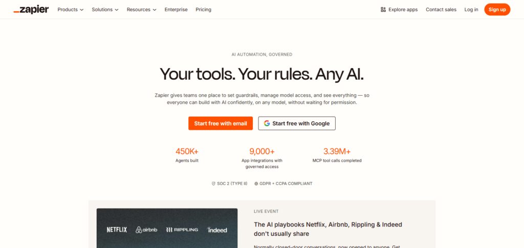 10 Best No-Code AI Platforms for Building Custom Enterprise Solutions 6 Zapier