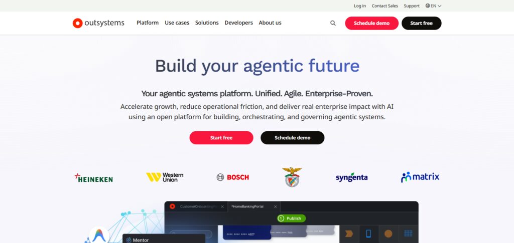 10 Best No-Code AI Platforms for Building Custom Enterprise Solutions 4 OutSystems