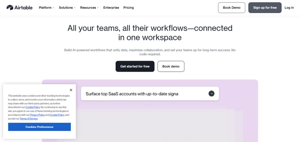 10 Best No-Code AI Platforms for Building Custom Enterprise Solutions 2 Airtable