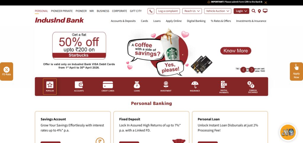 10 Best Savings Accounts with High Interest Rates in India 11 IndusInd Bank