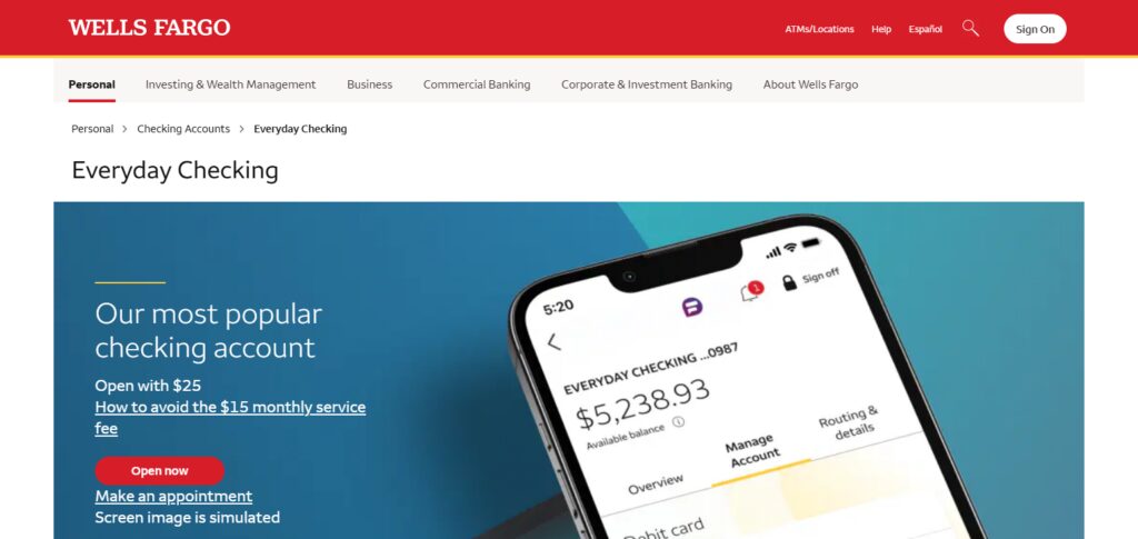 10 Best Salary Accounts with Maximum Benefits 9 Wells Fargo Everyday Checking (Salary)