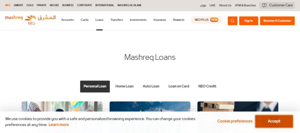 10 Personal Loan Options for Expats Abroad Guide 9 Mashreq Bank Expat Loans (UAE)