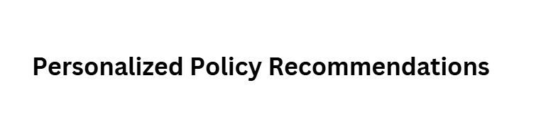 Personalized Policy Recommendations