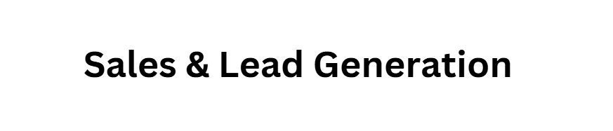 Sales & Lead Generation
