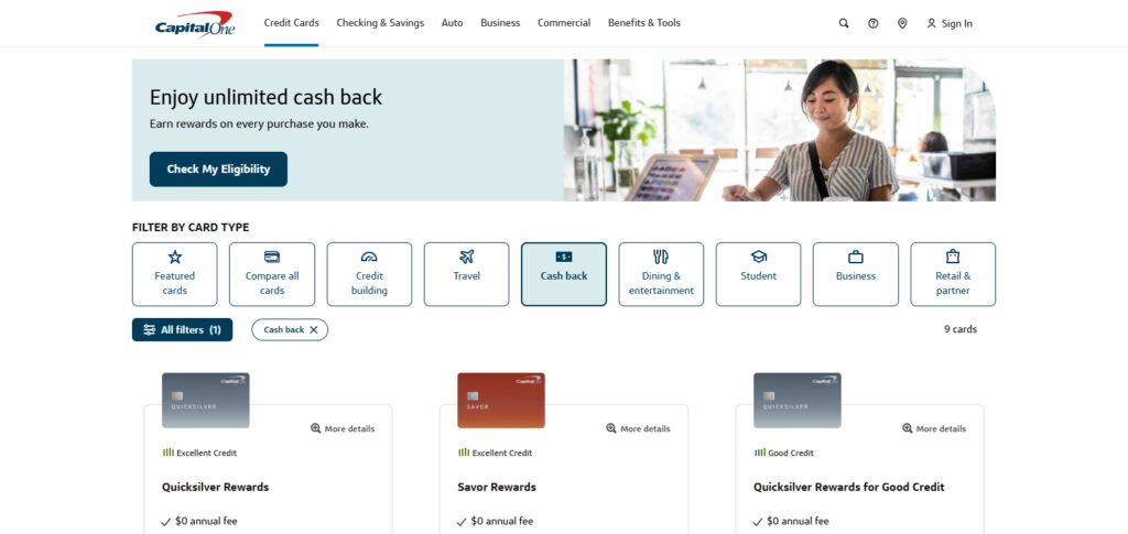 10 $5,000 Limit Credit Cards With Instant Approval in 2026 4 Capital One Quicksilver Cash Rewards