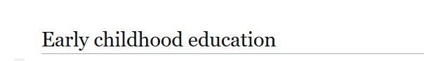 Teachers (Early Education)