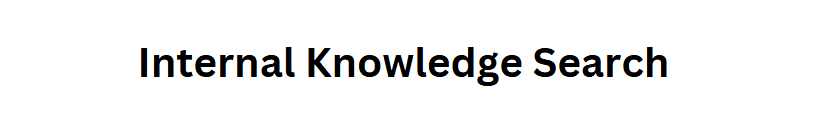 Internal Knowledge Search