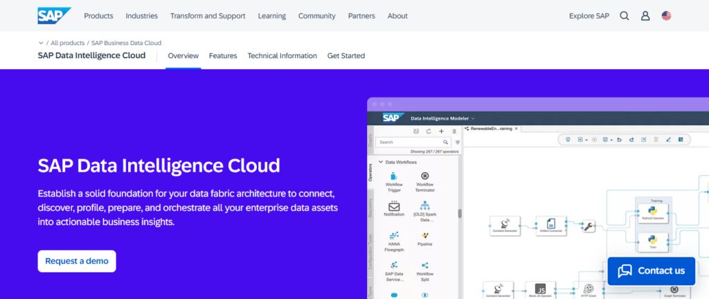 10 Best AI Platforms for Enterprise Data Consistency Monitoring 3 SAP Data Intelligence
