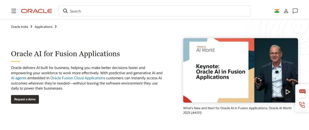 Oracle Fusion Cloud + AI