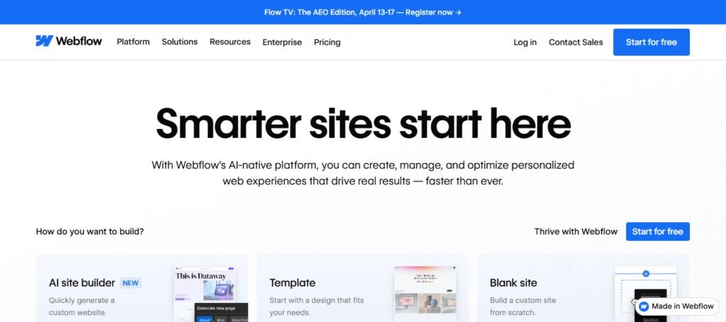 11 Best Wix Alternatives for Creating Stunning Websites 4 Webflow
