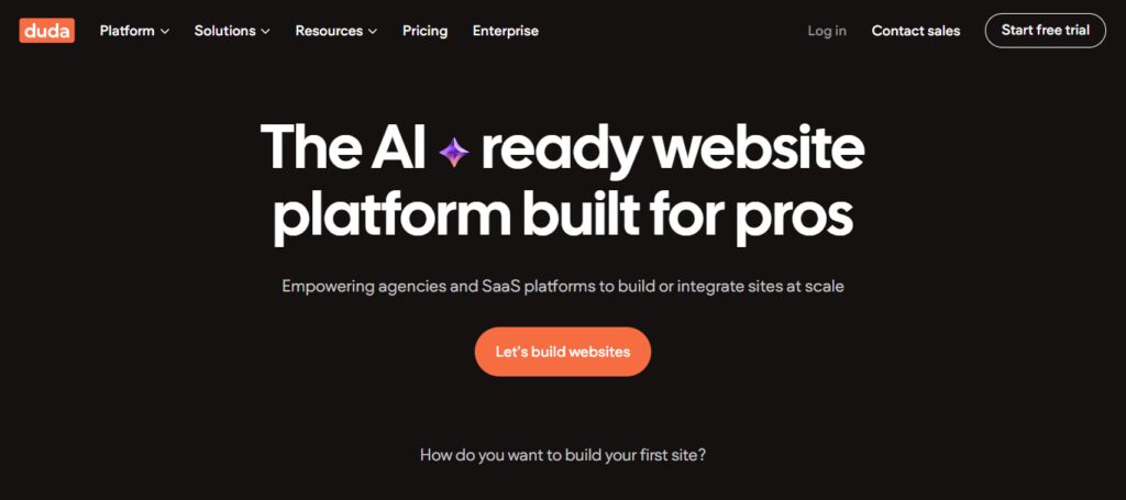 11 Best Wix Alternatives for Creating Stunning Websites 7 Duda
