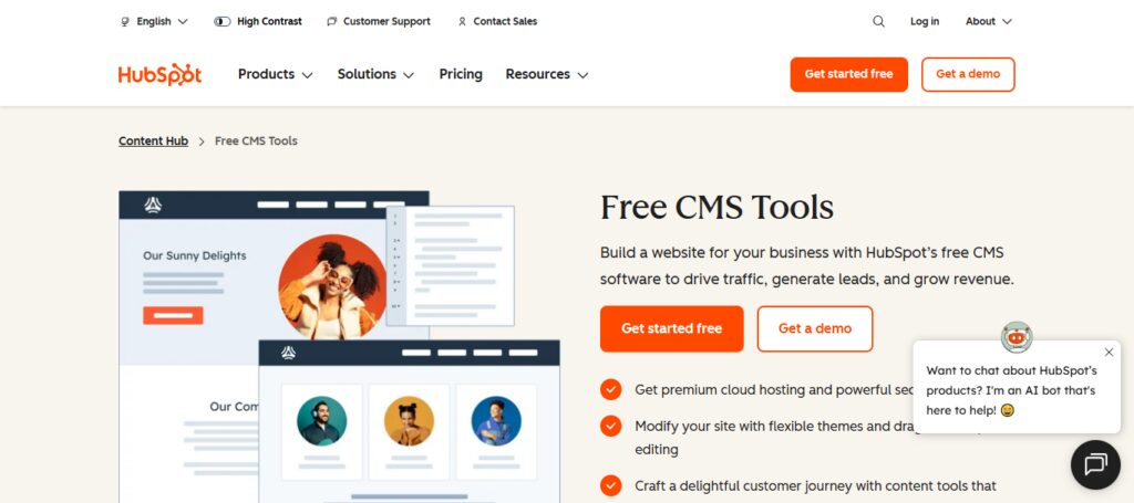11 Best Wix Alternatives for Creating Stunning Websites 9 HubSpot CMS Hub