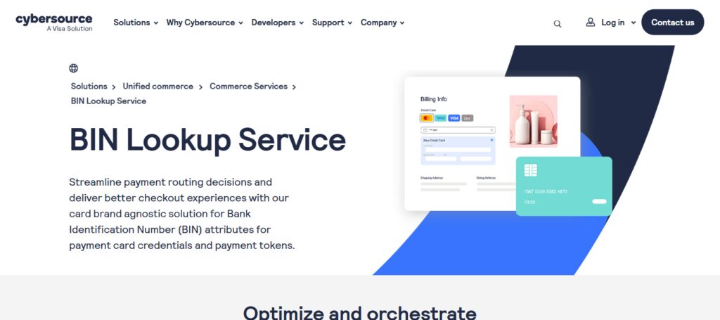 10 Best Tools for BIN-Level Payment Optimization 9 Cybersource BIN Intelligence (Visa)