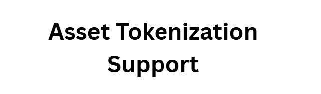 . Asset Tokenization Support