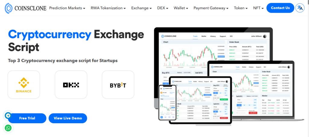 Coinsclone Exchange Script