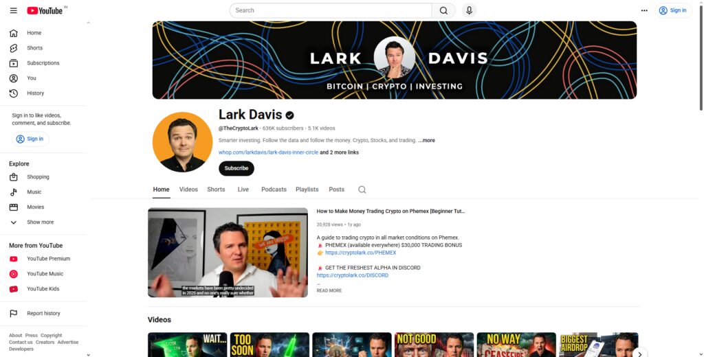 9 Famous YouTubers Who Lost Everything in the 2026 Liquidity Crunch 7 Lark Davis
