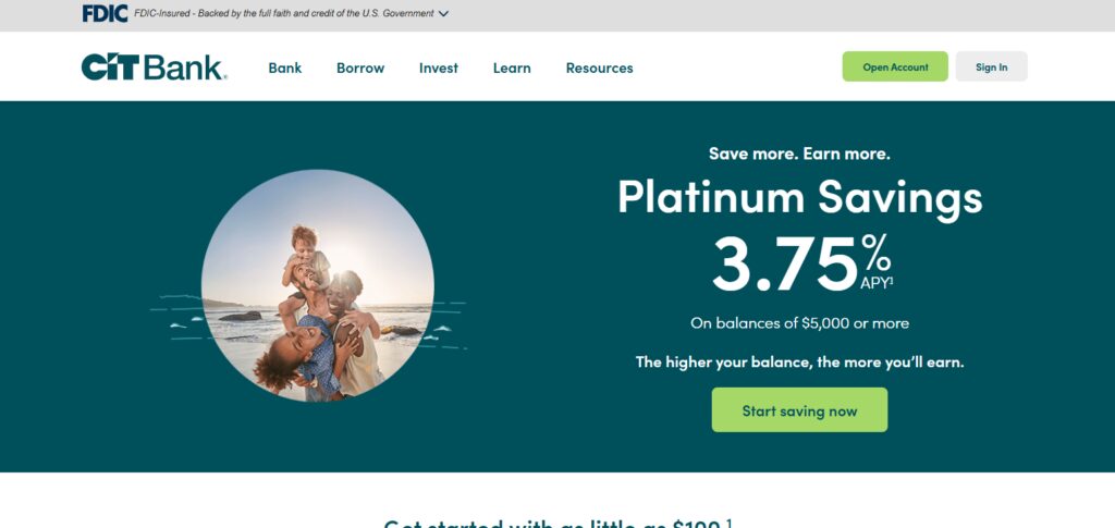10 Best High-Yield Savings Accounts for Maximizing Your ROI 6 CIT Bank Platinum Savings Account
