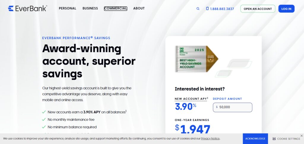 10 Best High-Yield Savings Accounts for Maximizing Your ROI 11 EverBank Performance Savings