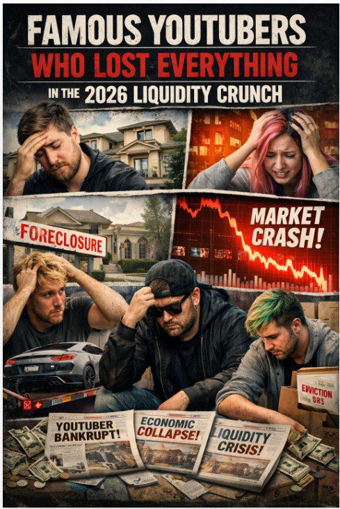 9 Famous YouTubers Who Lost Everything in the 2026 Liquidity Crunch
