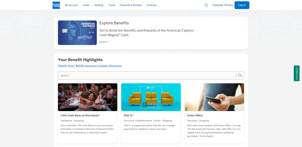 Top 10 Best Cashback Credit Cards Offered by Chase and Amex 8 American Express Cash Magnet®