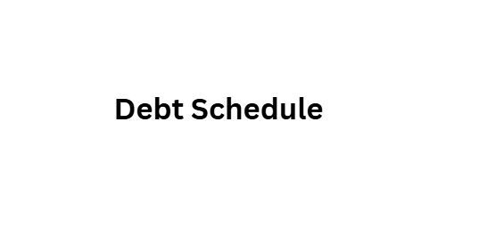  Debt Schedule