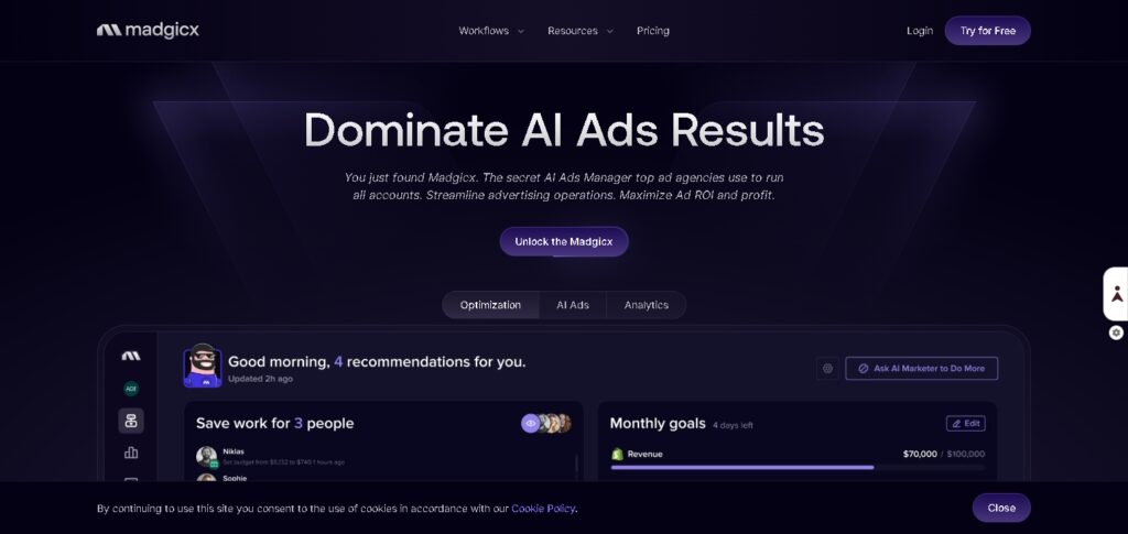 10 Best AI Marketing Agents to Run Autonomous Ad Campaigns 5 Madgicx