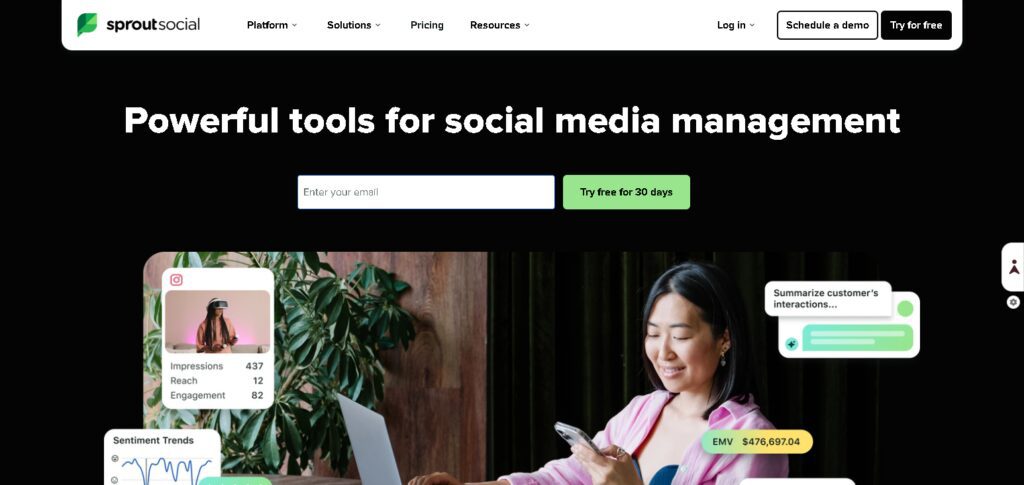 10 Best AI Agents for Automated Social Media Management 4 Sprout Social