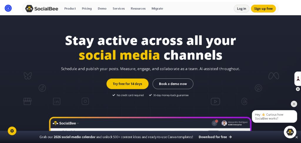 10 Best AI Agents for Automated Social Media Management 8 SocialBee