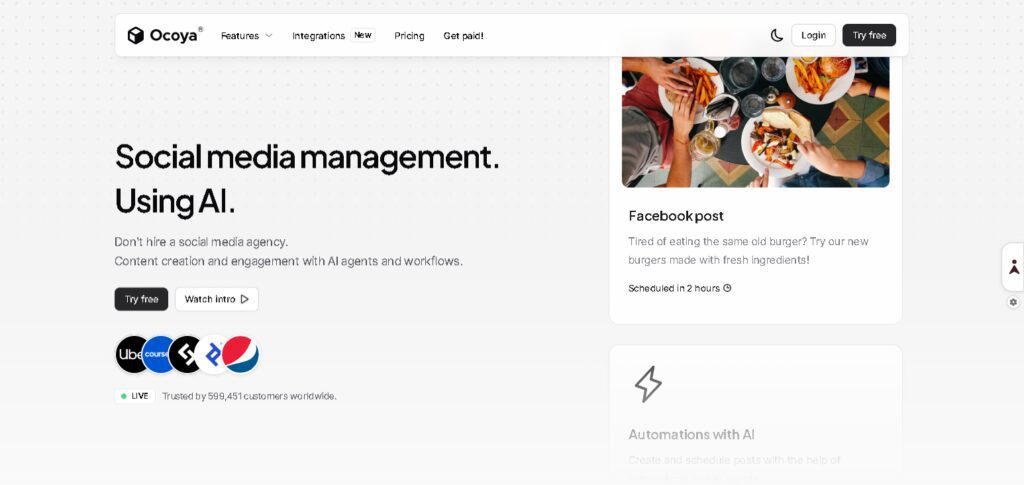 10 Best AI Agents for Automated Social Media Management 10 Ocoya