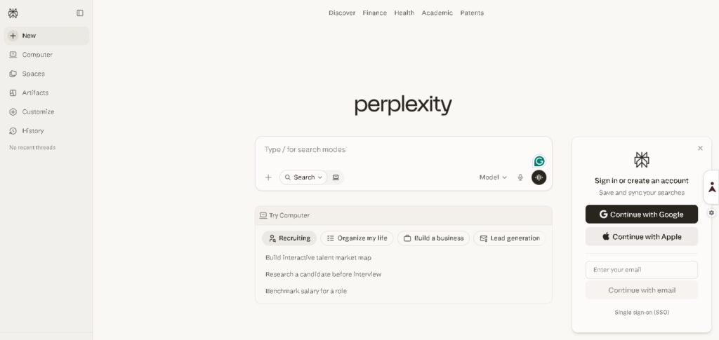 10 Best AI Research Agents for Deep Market and SEO Analysis 2 Perplexity AI