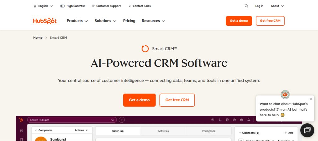 10 Best AI Apps for Small Business Automation in 2026 4 HubSpot AI CRM