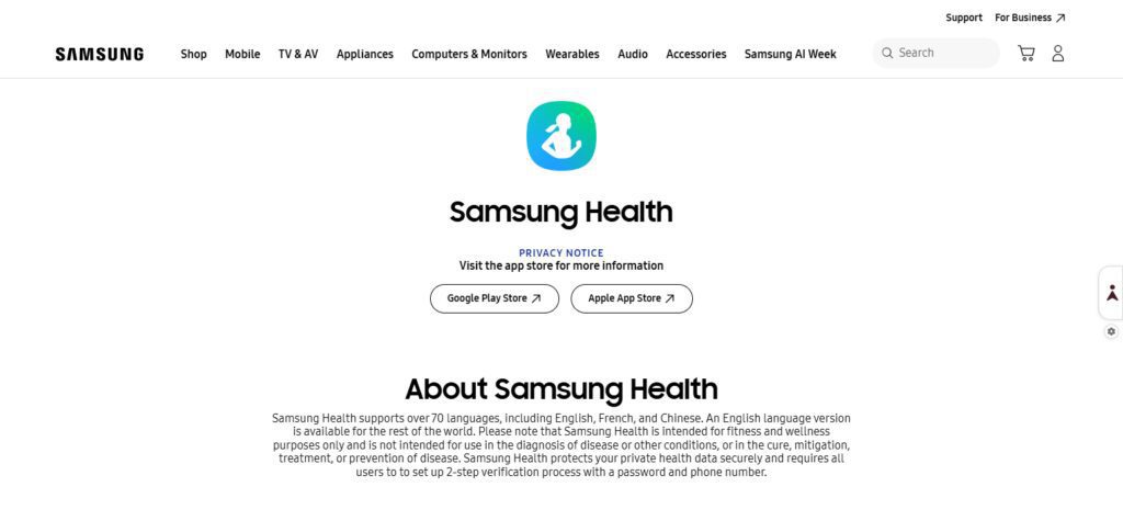 10 Best Health Tracking Apps With Smart AI Features in 2026 5 Samsung Health