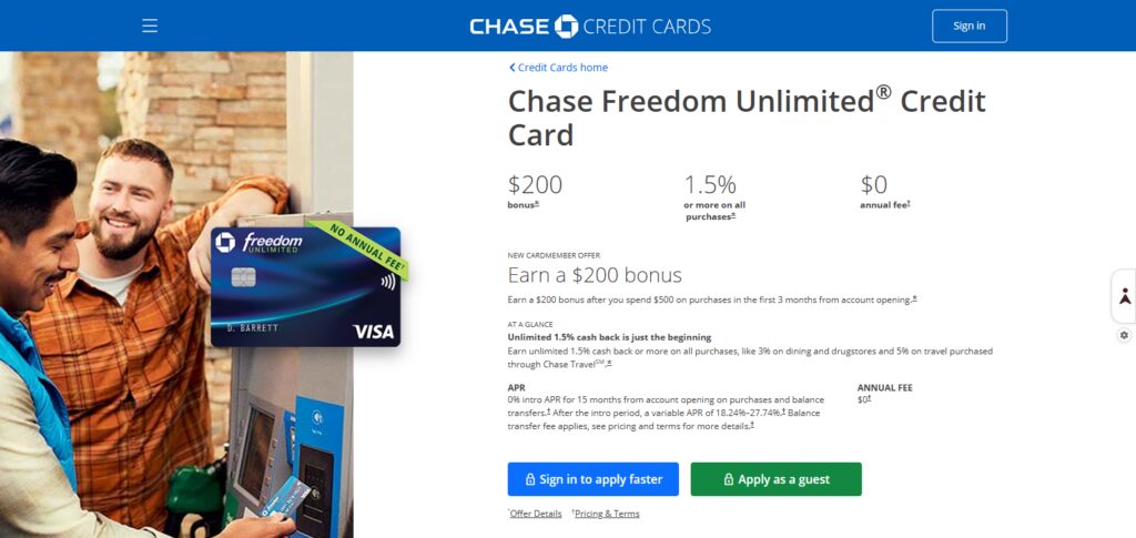 10 Best Credit Cards for Cashback, Travel & Online Shopping 2 Chase Freedom Unlimited
