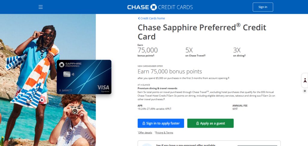 10 Best Credit Cards for Cashback, Travel & Online Shopping 3 Chase Sapphire Preferred