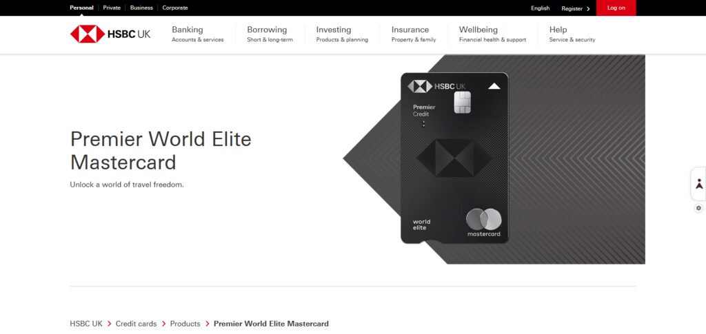 10 Best Credit Cards for Cashback, Travel & Online Shopping 9 HSBC Premier World Elite Mastercard