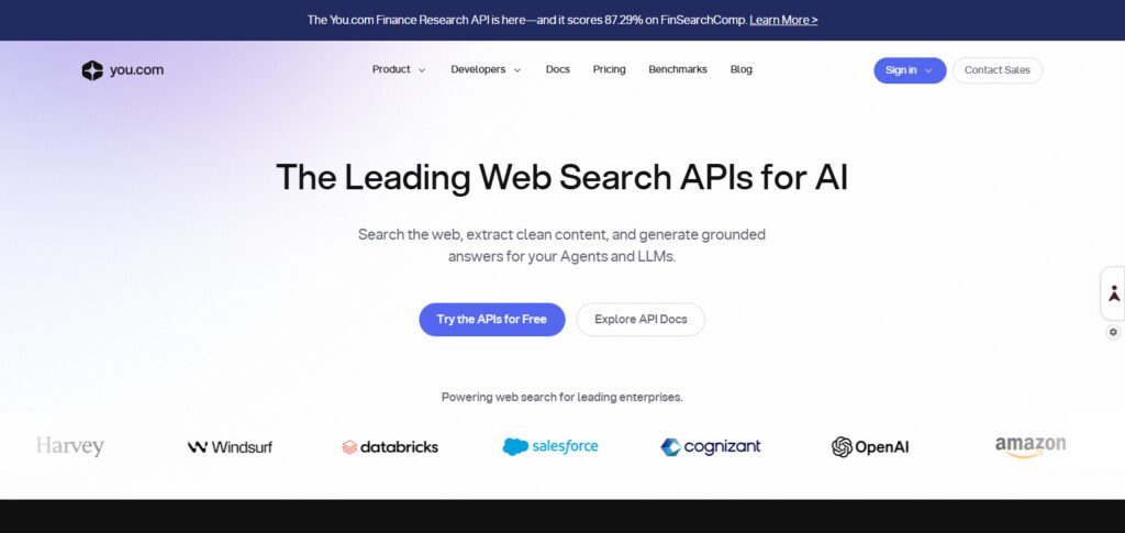 10 Best AI Search Engines Competing With Google Search in 2026 4 You.com