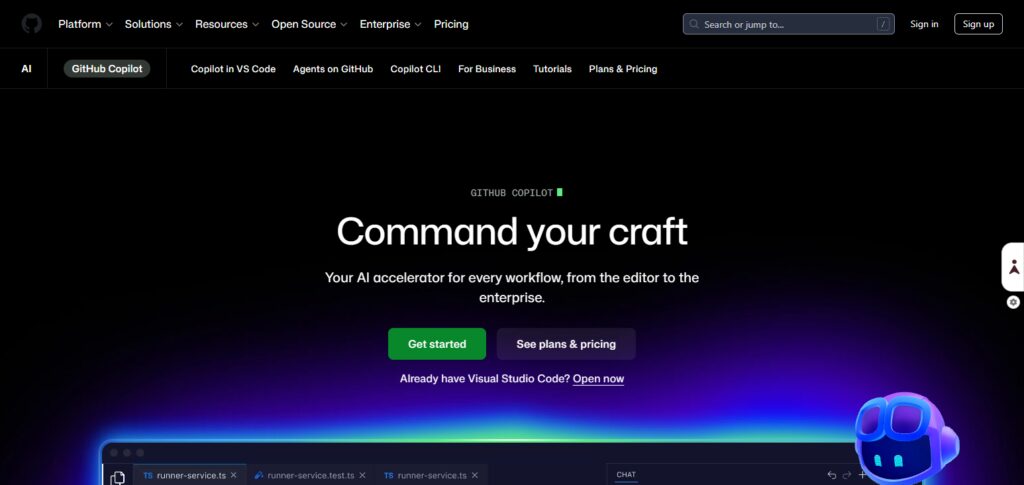 10 Best AI Coding Assistants for Developers, Startups, and SaaS Companies 2 GitHub Copilot