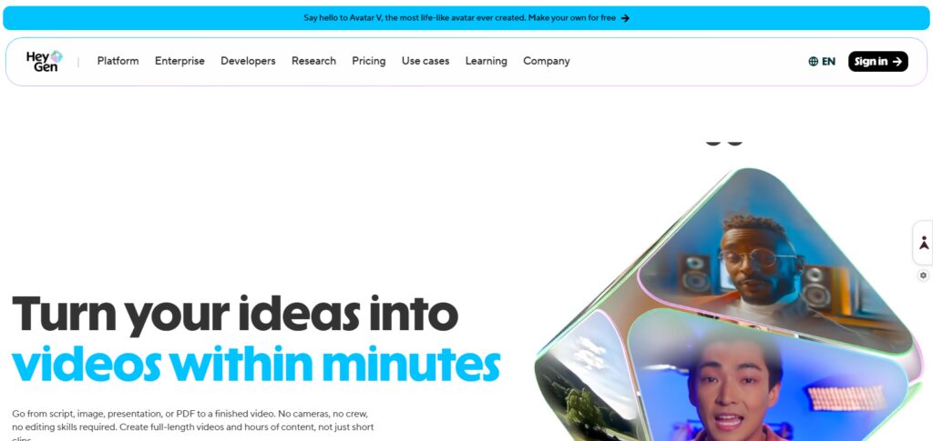 10 Best AI Avatar Tools for Branding, Marketing & Courses 3 HeyGen
