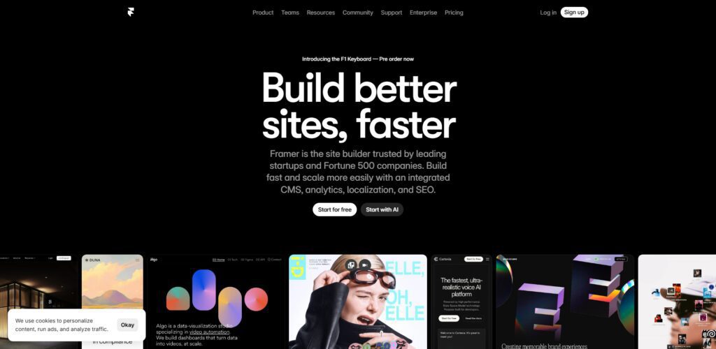 10 Best AI Website Builders Replacing Traditional Web Development Services 3 Framer AI