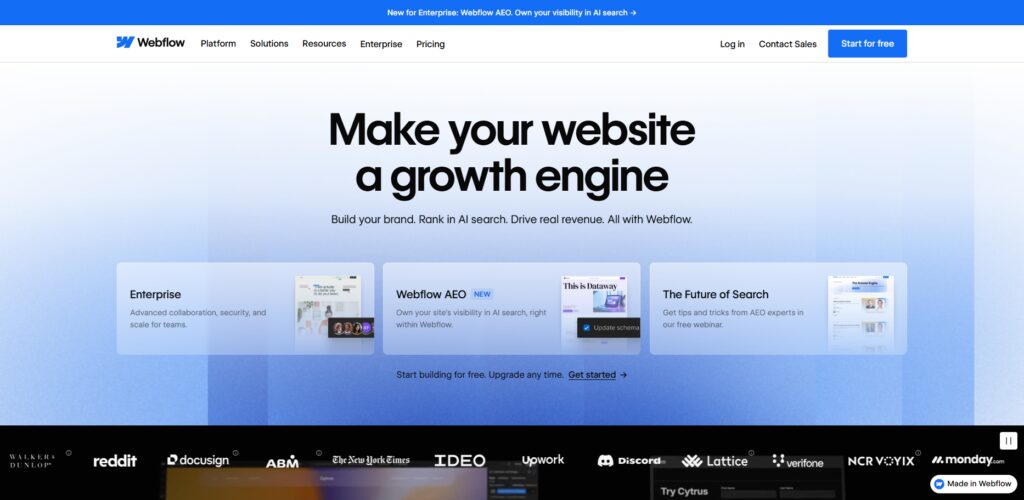 10 Best AI Website Builders Replacing Traditional Web Development Services 8 Webflow