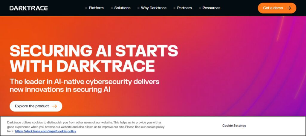 10 Best AI Cybersecurity Tools to Protect Businesses Online 3 Darktrace AI