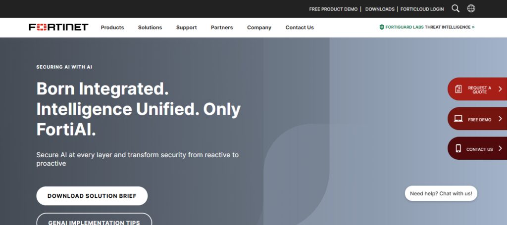 10 Best AI Cybersecurity Tools to Protect Businesses Online 8 Fortinet FortiAI