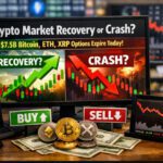 Crypto Market Recovery or Crash? $7.5B Bitcoin, ETH, XRP Options Expire Today