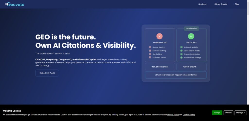 10 Best B2B SaaS GEO & AEO Agencies in India 10 Geovate