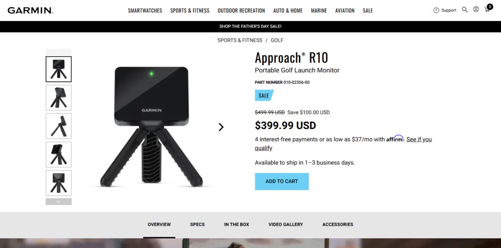 Garmin Approach R10