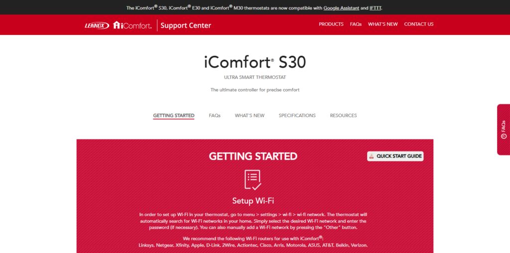Lennox iComfort S30