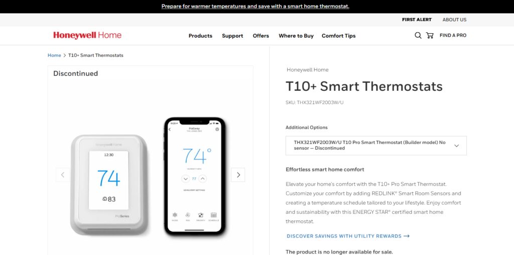 Honeywell Home T10 Pro